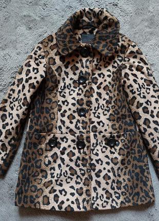 Тигровое пальто для дівчинки