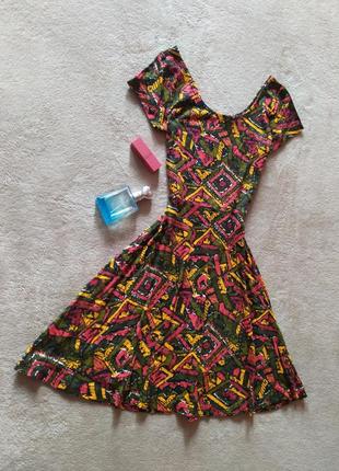 Распродажа 😍😍😍 яркое лёгкое хлопковое платье в орнамент3 фото