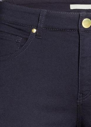 Штаны,брюки h&m темно-синие2 фото