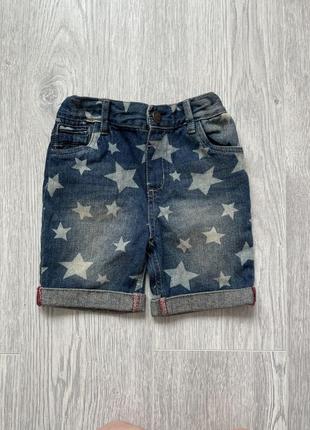 Круті джинсові шорти в зірки rebel 18-24міс