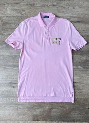 Розовая футболка поло ralph lauren