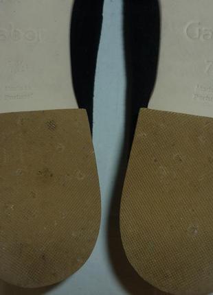 Чорні класичні шкіряні туфлі лофери натуральна замша шкіра gabor comfort замшевые туфли лоферы9 фото