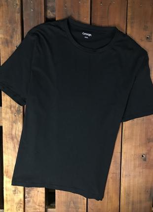 Чоловіча базова футболка george ( джордж 3хлрр ідеал оригінал чорна)