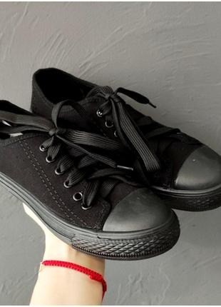 Зручні чорні текстильні кеді