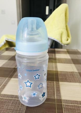 Пляшечка антиколікова canpol babies з широким отвором, 240 мл