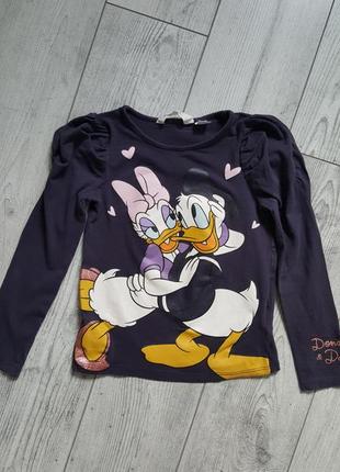 Реглан лонгослив кофта футболка с длинным рукавом disney h&m