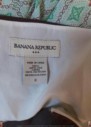 Фирменная banana republic легкая юбка миди со 100 % шелка в клиньях, размер с-м10 фото