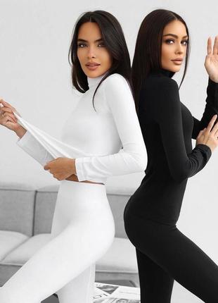 Бесшовный гольф водолазка с длинным рукавом микрофибра 22 цвета3 фото