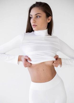 Бесшовный гольф водолазка с длинным рукавом микрофибра 22 цвета2 фото