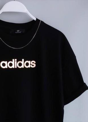 Футболка мужская с принтом adidas черная турция / футболка тишка чоловіча адидас адідас чорна8 фото