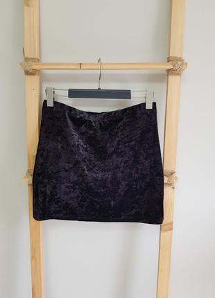 Юбка из бархата мини atmosphere