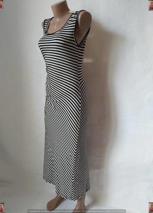 Новое с биркой эластичное платье в пол в мелкие полоски на 95% вискоза, размер с-м4 фото