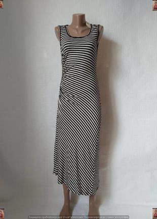 Новое с биркой эластичное платье в пол в мелкие полоски на 95% вискоза, размер с-м1 фото