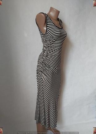 Новое с биркой эластичное платье в пол в мелкие полоски на 95% вискоза, размер с-м3 фото