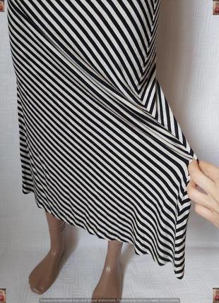 Новое с биркой эластичное платье в пол в мелкие полоски на 95% вискоза, размер с-м7 фото
