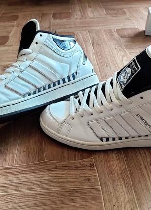 Кроссовки редкие star wars x adidas super skate mid – stormtrooper