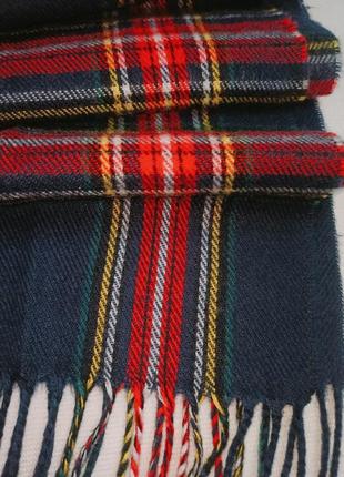 Зимовий картатий шарф . шарф в клітку1 фото