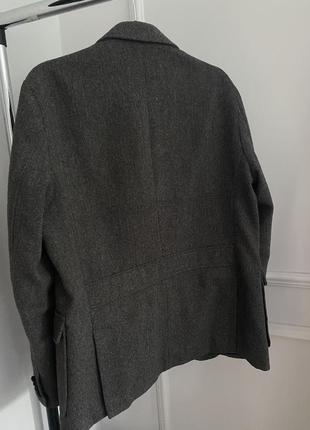 Сірий піджак шерсть сірий піджак6 фото