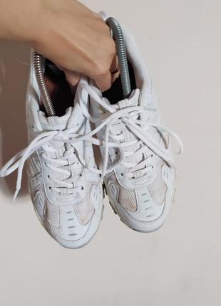 Белые комбинированые кожаные кроссовки graceland.5 фото