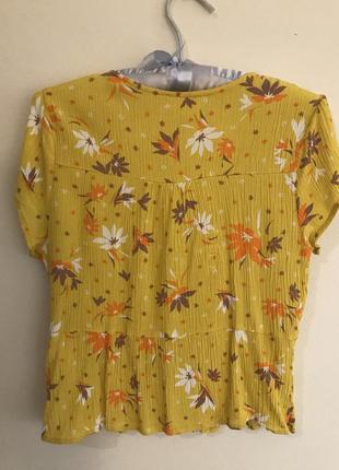 Блуза з квітковим принтом в вінтажному стилі5 фото