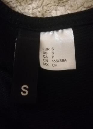 H&m черный боди на завязках р. s3 фото