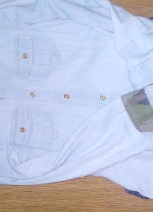 Оригинальная джинсовая рубашка2 фото