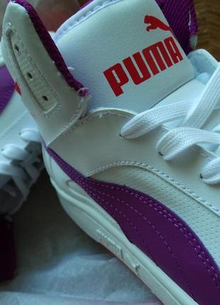 Оригинал кроссовки унисекс высокие баскетбольные puma rebound v2 hi размер 38,54 фото