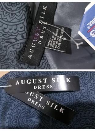 Новое с биркой ! шелковое платье(100%- шелк)august silk dress10 фото