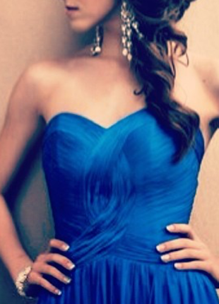 Синее вечернее платье 3