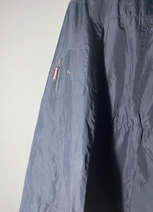 Темно синяя куртка свободного кроя , ветровка .2 фото