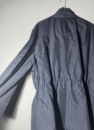 Темно синяя куртка свободного кроя , ветровка .4 фото