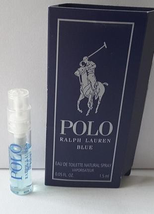 Пробник туалетной воды 1,5 мл ralph lauren polo blue,  сша