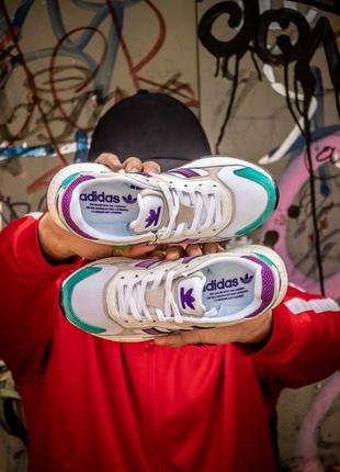 Adidas tresc run white violet шикарные кроссовки найк2 фото