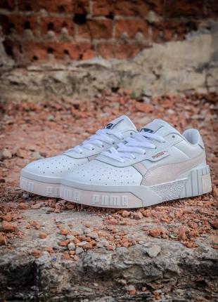 Puma cali шикарные осенние кеды пума кали белые8 фото