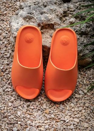 Adidas yeezy slide orange літні тапочки адідас ізі слайд помаранчеві6 фото