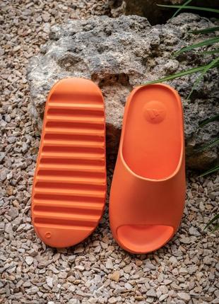 Adidas yeezy slide orange літні тапочки адідас ізі слайд помаранчеві9 фото