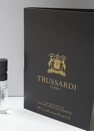 Пробник туалетной воды 1,5 мл trussardi uomo, италия