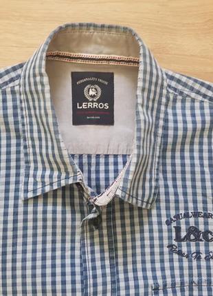 Lerros нова стильна теніска/сорочка з бавовни в стилі кежуал розмір м4 фото