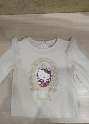 Кофточка hello kitty 9- 12 мес, футболка disney 9 мес2 фото