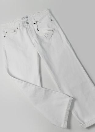 Новые прямые белые джинсы zara3 фото