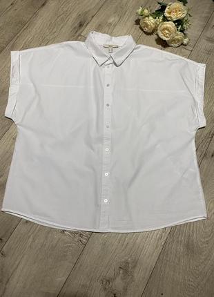 Біла сорочка-шведка esprit, р. xl-xxl