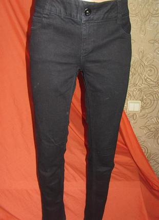 Джинсы, скини чёрные 12s