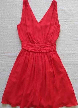 Сукня червона , літня, віскоза, шовк1 фото