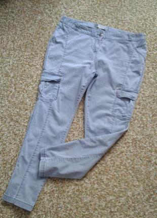 Идеальные скини джинсы серо-голубые р 14-16