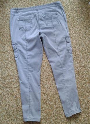 Идеальные скини джинсы серо-голубые р 14-163 фото