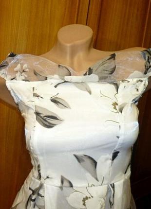 Новое нарядное летнее платье миди exclusive фатин на подкладке xxs-xs3 фото