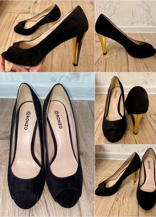 Туфли 37 р замша