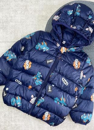 Демисезонная курточка с динозаврами