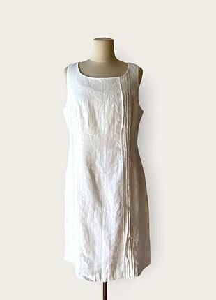 Біле плаття з льону dresses unlimited