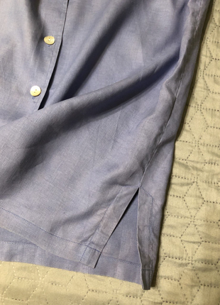 Лляна жіноча сорочка s.oliver з перламутровими ґудзиками, р. s-м-l7 фото